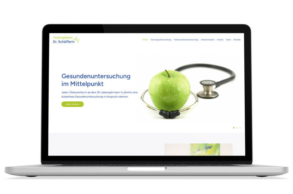 Arzt Webdesign Wien: Logodesign, Corporate Design, Responsive Webdesign, WordPress für Vorsorgeteam