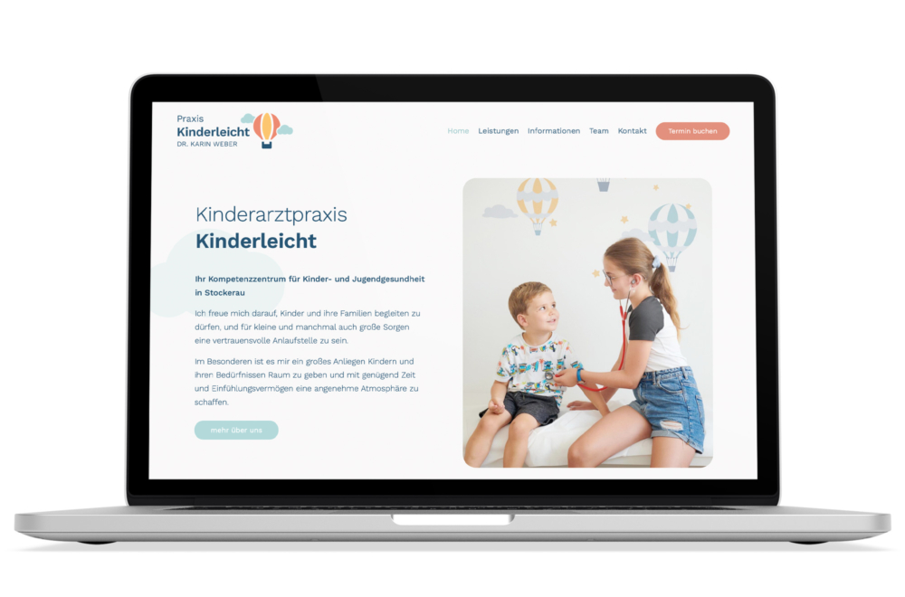 Arzt Webdesign Wien: Logodesign, Corporate Design, Responsive Webdesign für Kinderärztin in Stockerau